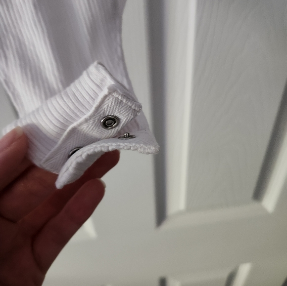 White bodysuit with ruffle straps - Picture 6 of 6